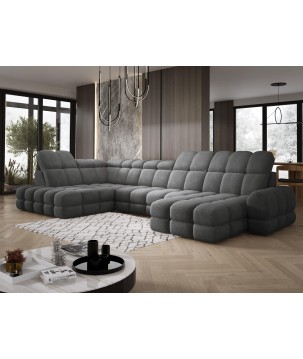 Narożnik wolnostojący TOLLO układ-U Lewy Elektryczna regulacja Tkanina ANTHOLOGY 18