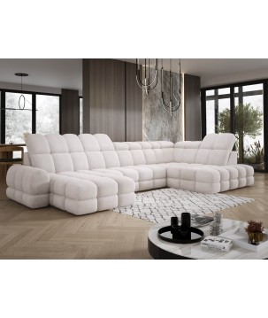 Narożnik wolnostojący TOLLO układ-U Prawy Elektryczna regulacja Tkanina ANTHOLOGY 01