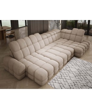 Narożnik wolnostojący TOLLO układ-U Prawy Elektryczna regulacja Tkanina ANTHOLOGY 04