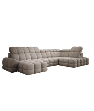 Narożnik wolnostojący TOLLO układ-U Prawy Elektryczna regulacja Tkanina ANTHOLOGY 06