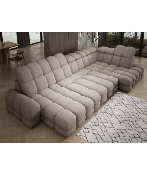 Narożnik wolnostojący TOLLO układ-U Prawy Elektryczna regulacja Tkanina ANTHOLOGY 06