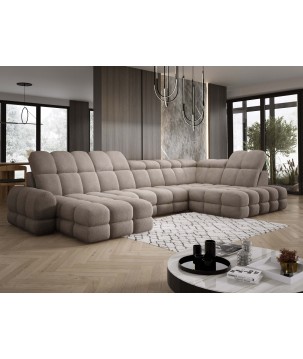 Narożnik wolnostojący TOLLO układ-U Prawy Elektryczna regulacja Tkanina ANTHOLOGY 06