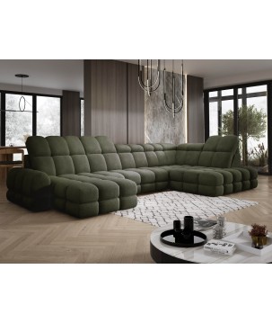 Narożnik wolnostojący TOLLO układ-U Prawy Elektryczna regulacja Tkanina ANTHOLOGY 12