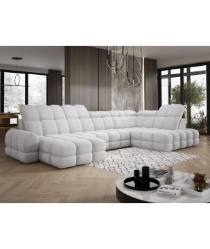 Narożnik wolnostojący TOLLO układ-U Prawy Elektryczna regulacja Tkanina ANTHOLOGY 15