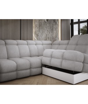 Narożnik wolnostojący TOLLO układ-U Prawy Elektryczna regulacja Tkanina ANTHOLOGY 17