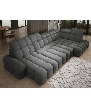 Narożnik wolnostojący TOLLO układ-U Prawy Elektryczna regulacja Tkanina ANTHOLOGY 18