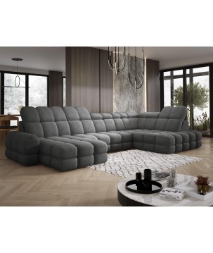 Narożnik wolnostojący TOLLO układ-U Prawy Elektryczna regulacja Tkanina ANTHOLOGY 18