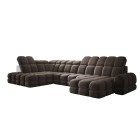 Narożnik wolnostojący TOLLO układ-U Lewy Elektryczna regulacja Tkanina SALVADOR 04