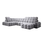 Narożnik wolnostojący TOLLO układ-U Lewy Elektryczna regulacja Tkanina SALVADOR 14