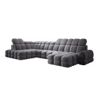 Narożnik wolnostojący TOLLO układ-U Lewy Elektryczna regulacja Tkanina SALVADOR 15