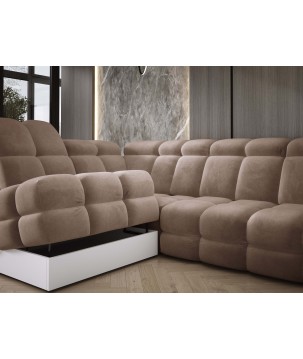 Narożnik wolnostojący TOLLO Strona Lewa Tkanina SALVADOR 03