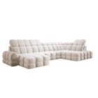 Narożnik wolnostojący TOLLO układ-U Prawy Elektryczna regulacja Tkanina SALVADOR 01