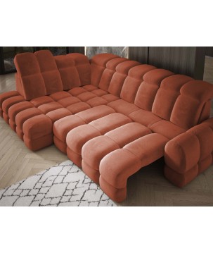 Narożnik wolnostojący TOLLO Strona Lewa Tkanina SALVADOR 07