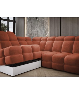 Narożnik wolnostojący TOLLO Strona Lewa Tkanina SALVADOR 07