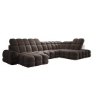 Narożnik wolnostojący TOLLO układ-U Prawy Elektryczna regulacja Tkanina SALVADOR 04