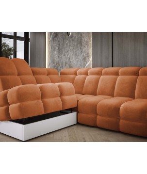 Narożnik wolnostojący TOLLO Strona Lewa Tkanina SALVADOR 08