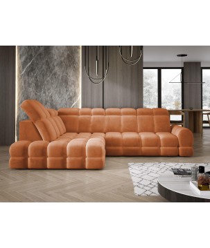 Narożnik wolnostojący TOLLO Strona Lewa Tkanina SALVADOR 08