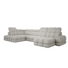 Narożnik wolnostojący TOLLO układ-U Lewy Elektryczna regulacja Tkanina SOLAR 03