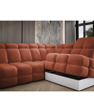 Narożnik wolnostojący TOLLO Strona Prawa Tkanina SALVADOR 07