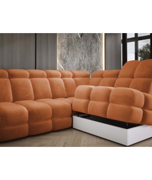 Narożnik wolnostojący TOLLO Strona Prawa Tkanina SALVADOR 08