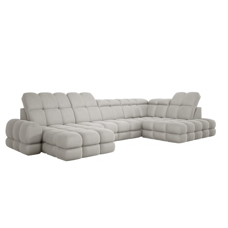 Narożnik wolnostojący TOLLO układ-U Prawy Elektryczna regulacja Tkanina SOLAR 03