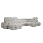 Narożnik wolnostojący TOLLO układ-U Prawy Elektryczna regulacja Tkanina SOLAR 03