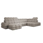 Narożnik wolnostojący TOLLO układ-U Prawy Elektryczna regulacja Tkanina SOLAR 16