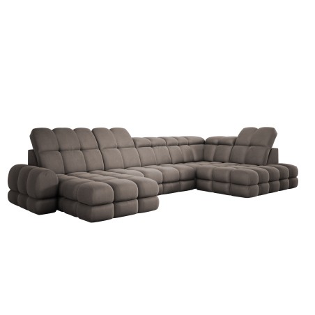 Narożnik wolnostojący TOLLO układ-U Prawy Elektryczna regulacja Tkanina SOLAR 28