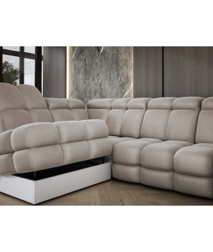 Narożnik wolnostojący TOLLO Strona Lewa Tkanina SOLAR 16