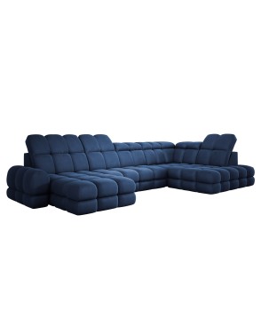 Narożnik wolnostojący TOLLO układ-U Prawy Elektryczna regulacja Tkanina SOLAR 79