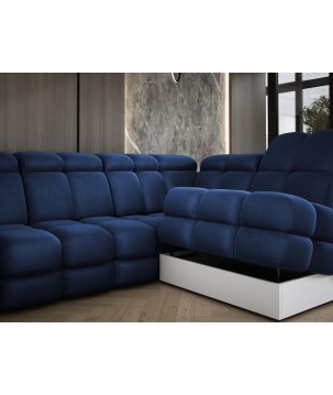 Narożnik wolnostojący TOLLO układ-U Prawy Elektryczna regulacja Tkanina SOLAR 79