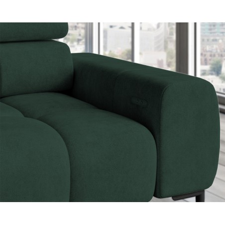 Narożnik wolnostojący PLAZA układ Lewy w tkaninie MONOLITH 37