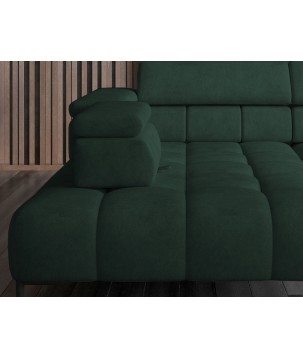 Narożnik wolnostojący PLAZA układ Lewy w tkaninie MONOLITH 37