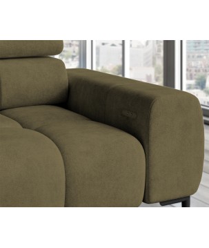 Narożnik wolnostojący PLAZA układ Lewy w tkaninie MONOLITH 38