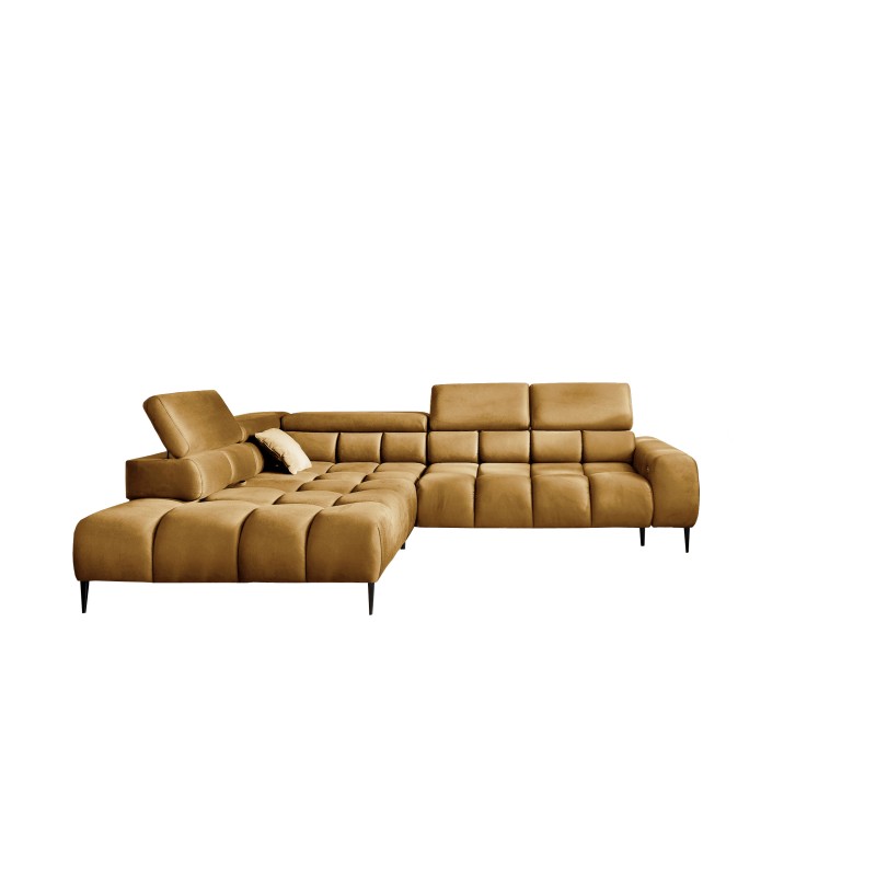 Narożnik wolnostojący PLAZA układ Lewy w tkaninie MONOLITH 48