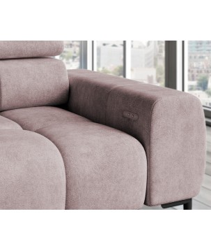 Narożnik wolnostojący PLAZA układ Lewy w tkaninie MONOLITH 62