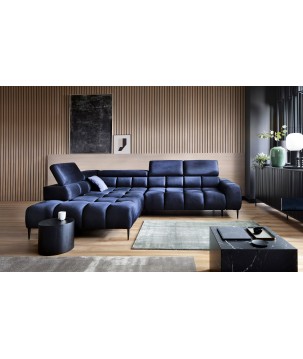 Narożnik wolnostojący PLAZA układ Lewy w tkaninie MONOLITH 77