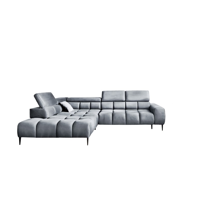 Narożnik wolnostojący PLAZA układ Lewy w tkaninie MONOLITH 84