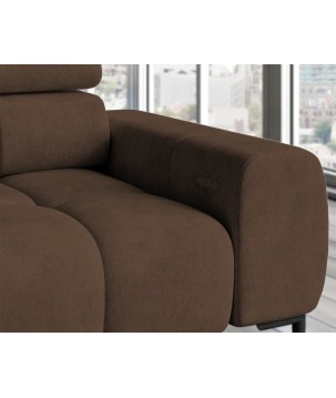 Narożnik wolnostojący PLAZA układ Prawy w tkaninie MONOLITH 15