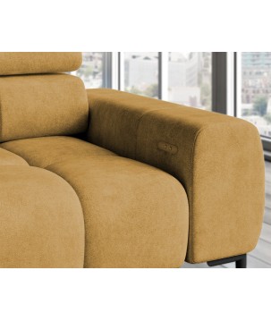 Narożnik wolnostojący PLAZA układ Prawy w tkaninie MONOLITH 48