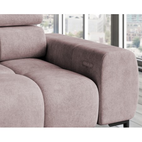 Narożnik wolnostojący PLAZA układ Prawy w tkaninie MONOLITH 62