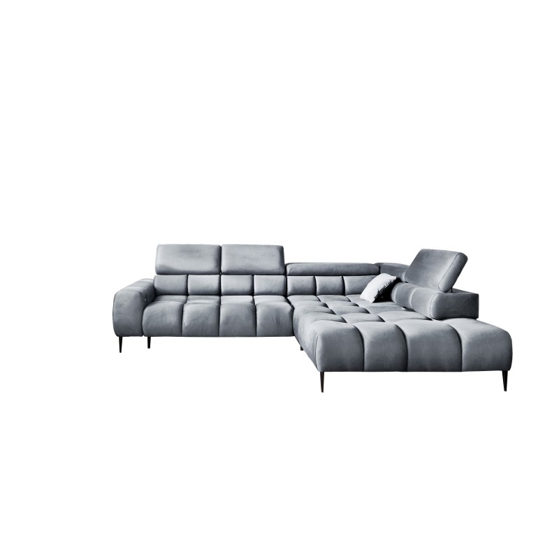 Narożnik wolnostojący PLAZA układ Prawy w tkaninie MONOLITH 84