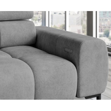 Narożnik wolnostojący PLAZA układ Prawy w tkaninie MONOLITH 84