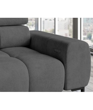 Narożnik wolnostojący PLAZA układ Prawy w tkaninie MONOLITH 92