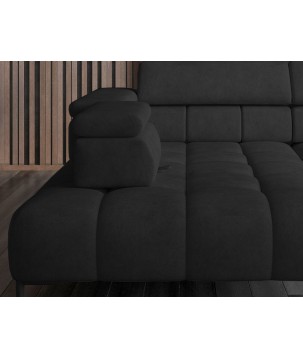 Narożnik wolnostojący PLAZA układ Prawy w tkaninie MONOLITH 95