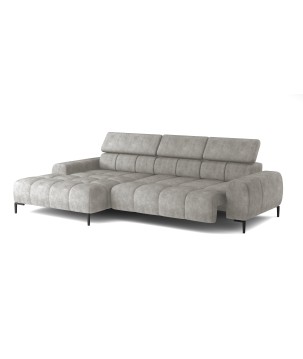 Narożnik wolnostojący PLAZA układ Lewy w tkaninie MONOLITH 02