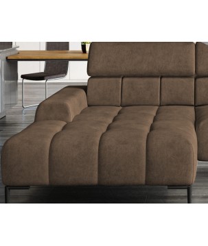 Narożnik wolnostojący PLAZA układ Lewy w tkaninie MONOLITH 15