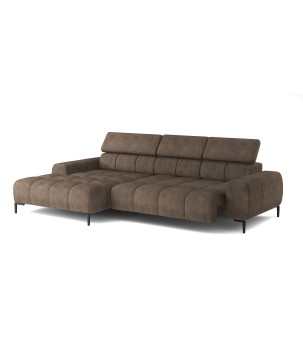 Narożnik wolnostojący PLAZA układ Lewy w tkaninie MONOLITH 15