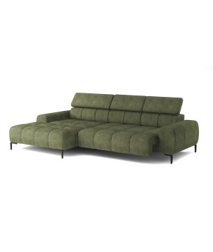 Narożnik wolnostojący PLAZA układ Lewy w tkaninie MONOLITH 38