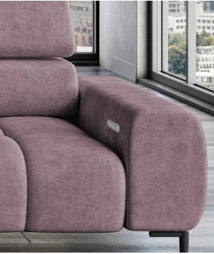 Narożnik wolnostojący PLAZA układ Lewy w tkaninie MONOLITH 62